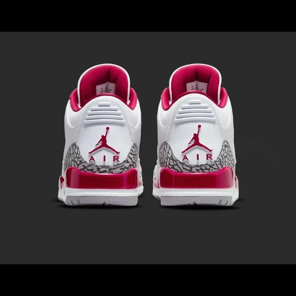 Cardinal Red Limited Air Jordan 3. With a classic twist from the Tinker design